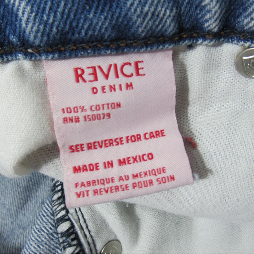 Revice Distressed Straight Leg Denim Jeans Size 28 - Picture 8 of 17